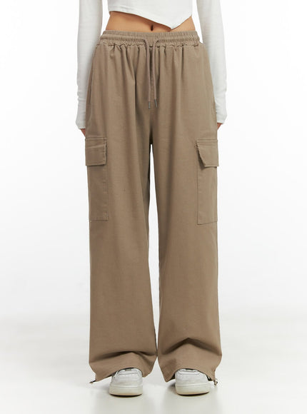 Wide Leg Cargo Pants CO414