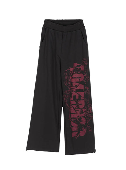 404 Error Graphic Sweatpants IL516 in Dark gray, size M/L