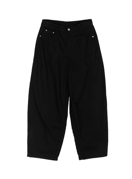 Back Pocket Wide Leg Pants CL524 in Black, size S
