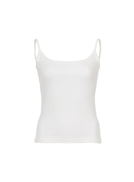 Basic Cami Top IU524 in White, size S/M