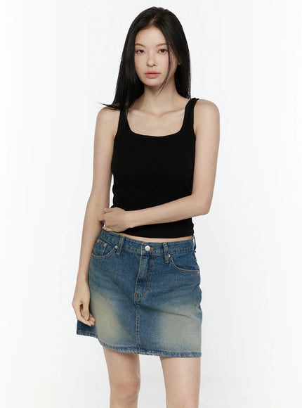 Basic Tank Top IL506 in Black, size S/M