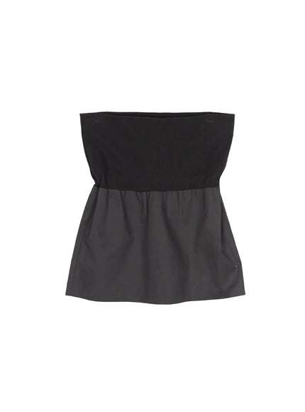 Casual Mini Skirt CL503 in Dark gray, size S/M