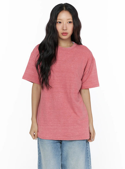 Casual Oversized T-Shirt CL513 in Red, size S/M