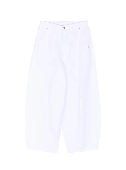 Cotton Balloon Pants IL502 in White, size S