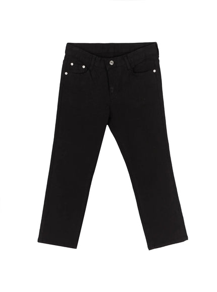 Cotton Capri Trousers IL506 in Black, size S