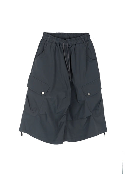 Drawstring Cargo Jorts CL510 in Dark gray, size S/M