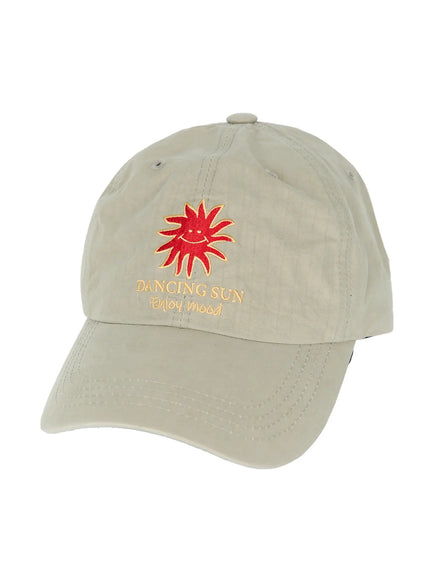 Embroidered Sun Logo Cap IL515 in Light green, size One Size