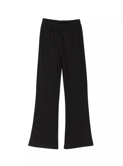 Flare Sweatpants IU524 in Black, size S/M