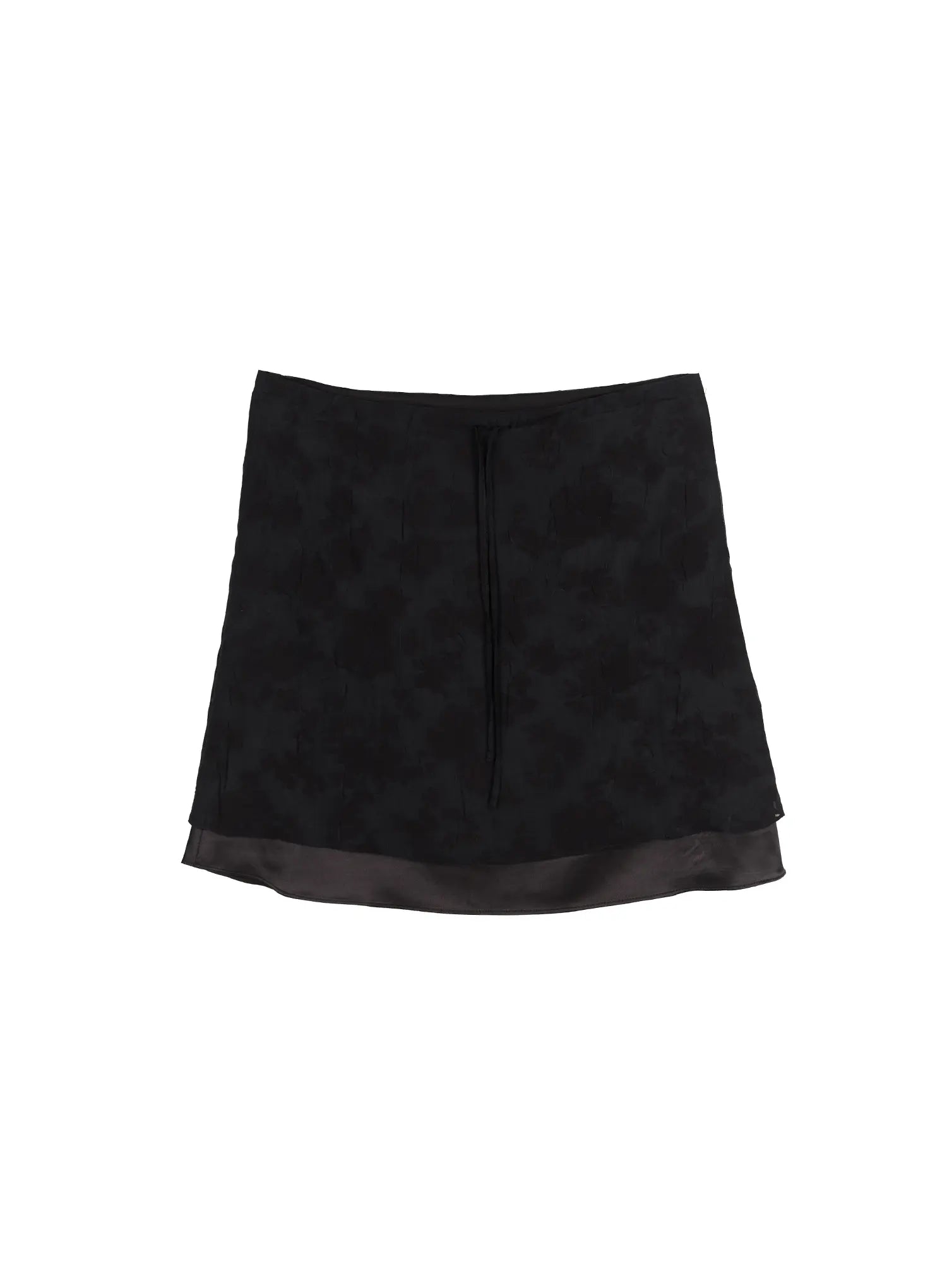 Floral Midi Skirt CU523 in Black, size S/M