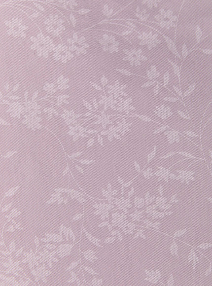 Floral Print Tote Bag IL516 Grey close-up detail shot of grey fabric showing light grey floral and vine jacquard print texture