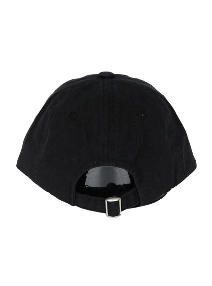 Graphic Baseball Cap IL515 Red three-quarter front product shot on white background showing gold Sun House Collection logo and dog embroidery on cotton twill