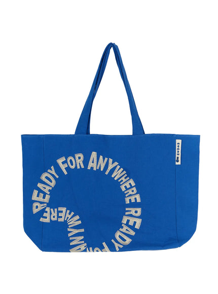 Graphic Canvas Tote Bag IL520 in Blue, size One Size