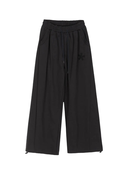 Graphic Sweatpants IL509 in Dark gray, size M/L
