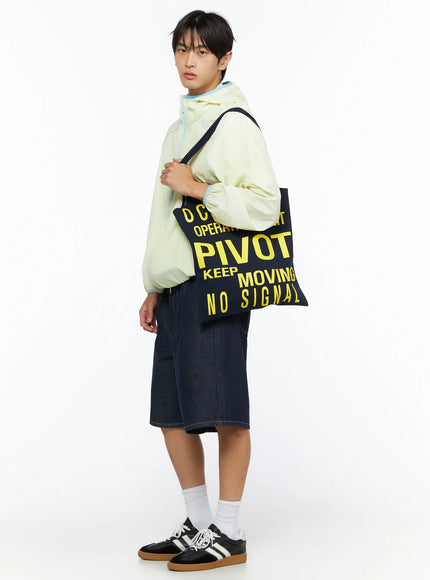 Graphic Tote Bag IL528 in Dark blue, size One Size