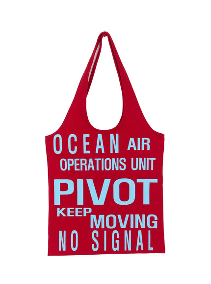 Graphic Tote Bag IL528 in Red, size One Size