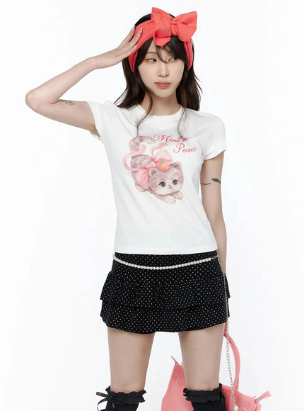 LEWKIN Kitty Graphic Tee IL506 — view 1