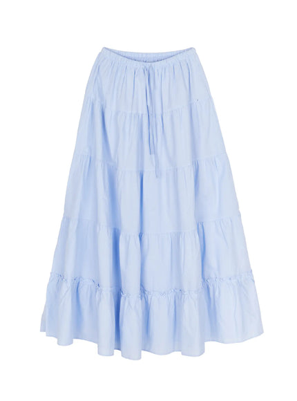 Layered Maxi Skirt CU530 in Light blue, size S/M