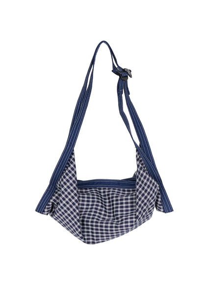 Leopard Print Sling Shoulder Bag CU524 in Blue, size One Size