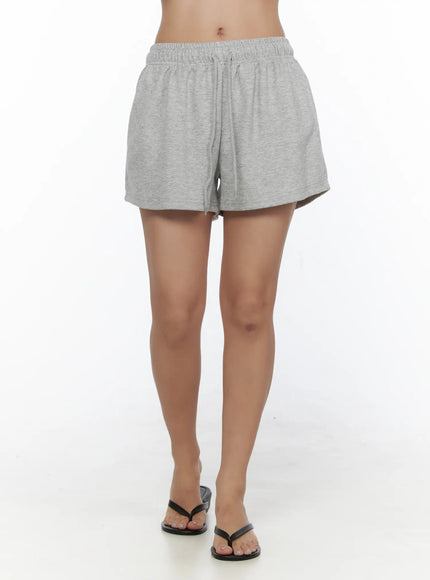 Lightweight Sweat Shorts CL513 in Gray, size S/M