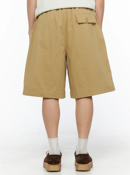 Men's Bermuda Shorts (Beige) IL514 in Beige, size M/L
