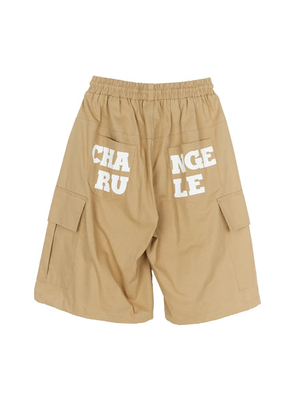 Men's Cargo Street Jorts IL510 in Beige, size M/L