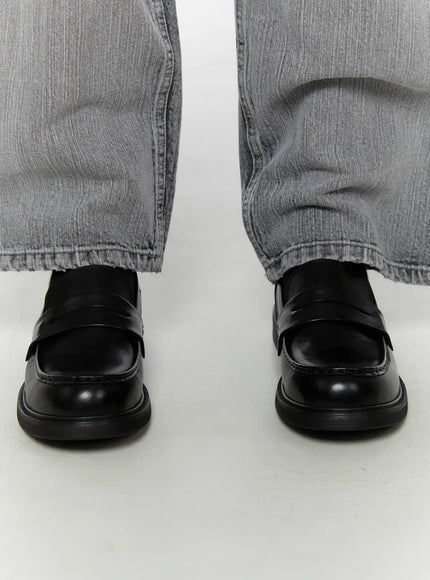Men's Classic Antique Loafers IL507 in Black, size 250 / US8