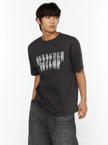 Men's Graphic T-Shirt IL515 in Dark gray, size M/L