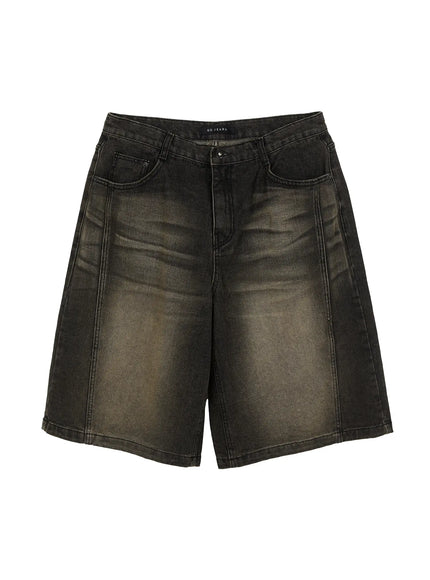 Men's Vintage Wash Jorts IL514 in Dark gray, size S