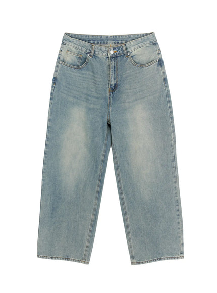 Men's Wide Leg Jeans IL510 in Blue, size S