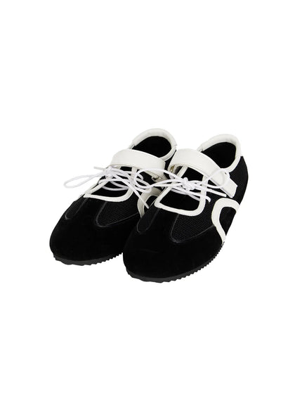 Mesh Mary Jane Sneakers CL517 in Black, size 230 / US6