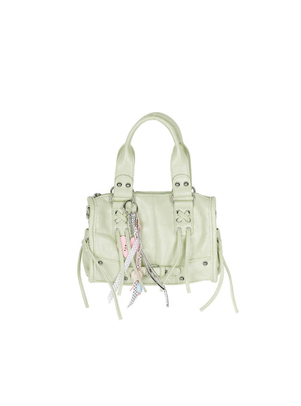 Metallic Detail Shoulder Bag CL508 in Light green, size One Size