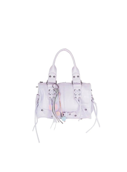 Metallic Detail Shoulder Bag CL508 in Light purple, size One Size