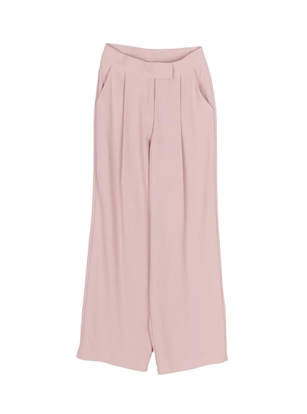 Mid-Rise Tailored Pants IL506 in Pink, size S