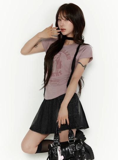 LEWKIN Pigment Dyed Graphic Tee CL508 — view 1