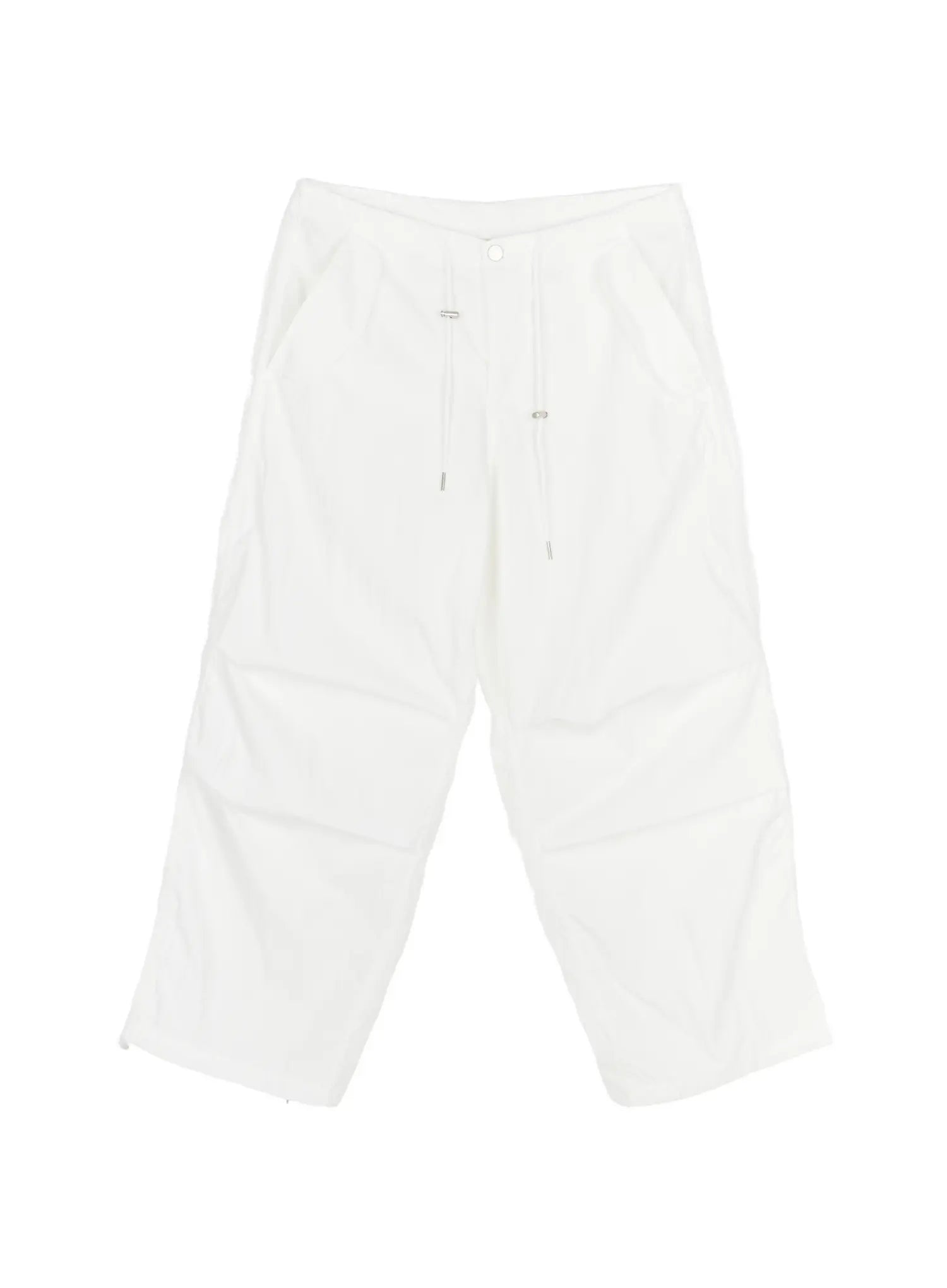 Pintuck Pocket Parachute Pants CU524 in White, size M/L