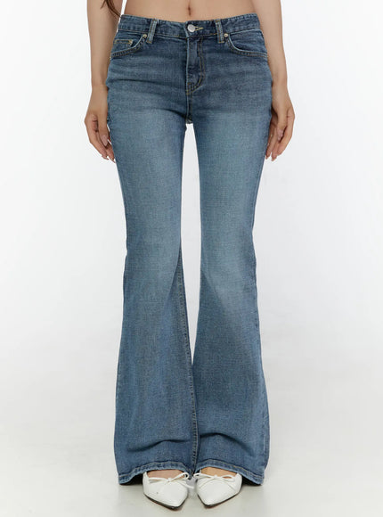 Pip Pocket Flare Jeans CL508 in Blue, size S