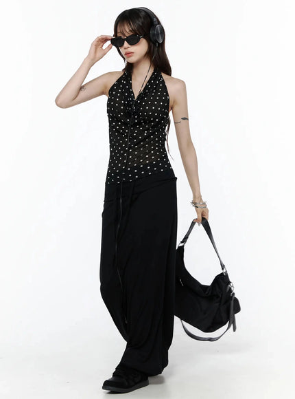 LEWKIN Polka Dot Halter Top IL506 — view 1