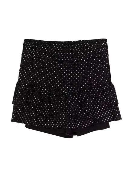 Polka Dot Layered Skort IL506 — view 12