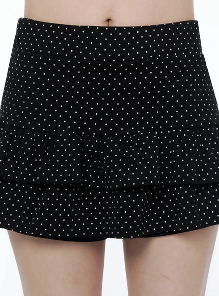Polka Dot Layered Skort IL506 — view 4