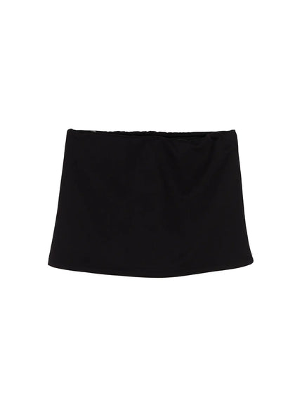 Polka Dot Mini Skirt CL503 in Black, size S/M