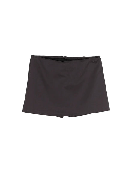 Polka Dot Mini Skirt CL503 in Dark gray, size S/M
