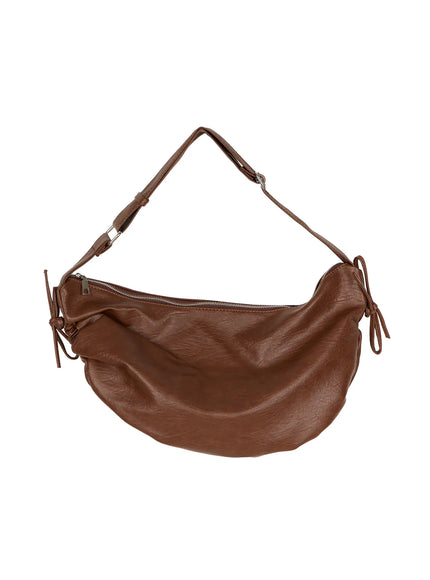 Ruched Shoulder Bag CL503 in Brown, size One Size