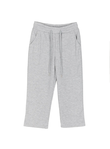 Side Slit Cropped Track Pants IL509 in Gray, size S/M