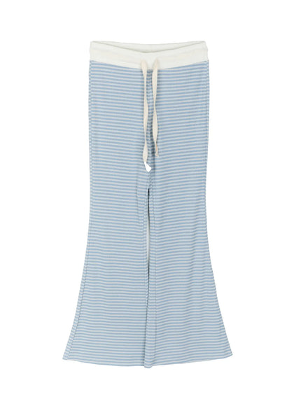 Striped Sweatpants CL513 in Light blue, size S/M