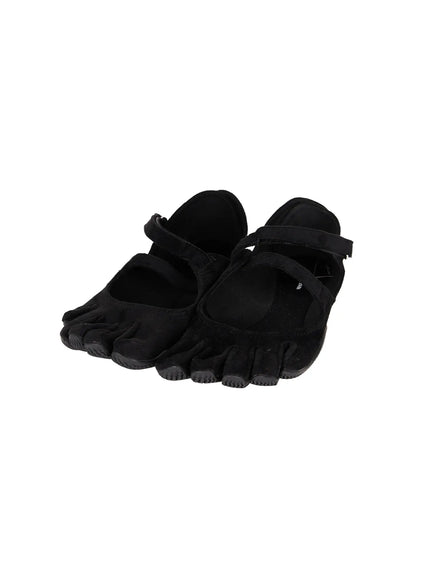 Suede Ballet Flats CU530 in Black, size S