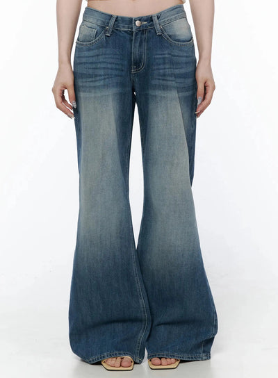 LEWKIN Taj Washed Bootcut Jeans IL506 — view 1