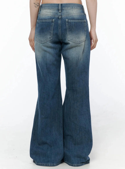 Taj Washed Bootcut Jeans IL506 — view 11
