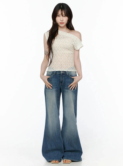 Taj Washed Bootcut Jeans IL506 — view 3