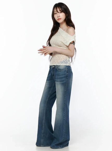 Taj Washed Bootcut Jeans IL506 — view 8