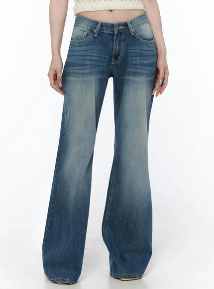Taj Washed Bootcut Jeans IL506 — view 9